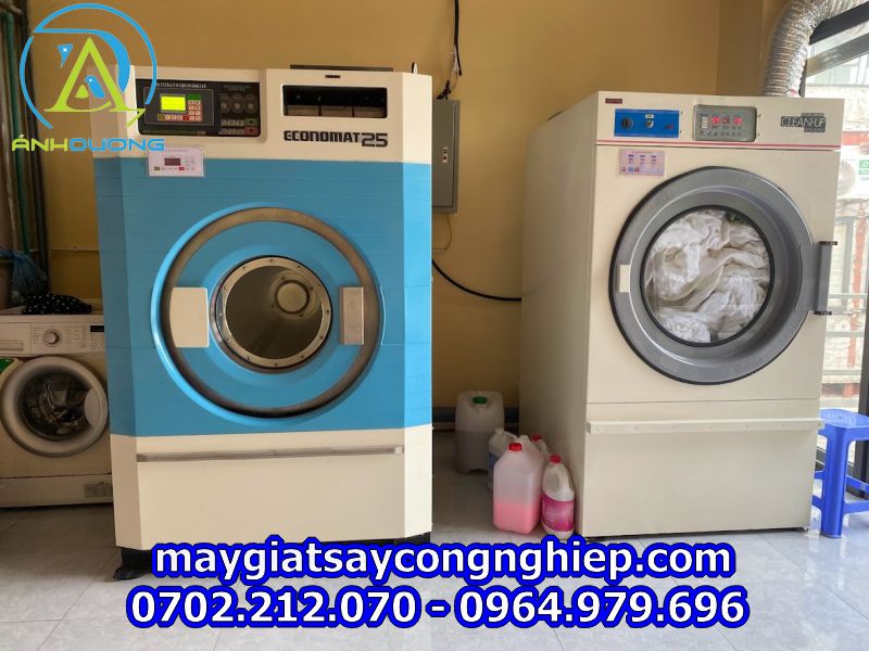 Lắp đặt máy giặt công nghiệp cũ tại Việt Yên